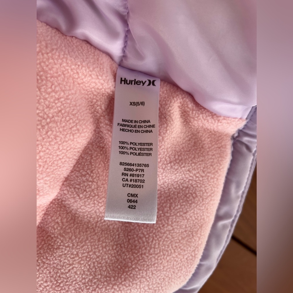 Hurley - Puffer Snow Jacket w/ Hood (XS 5/6) - Picture 8 of 10